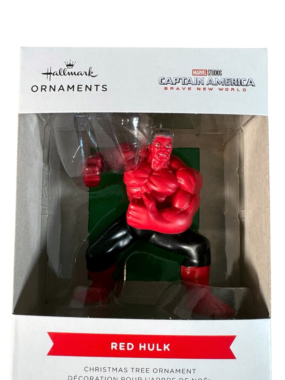 Hallmark Marvel Red Hulk Ornament Captain America Brave New World 2025 NEW